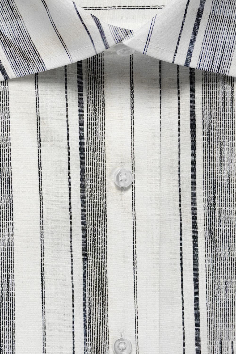Grey with White Striped Premium Cotton Shirt