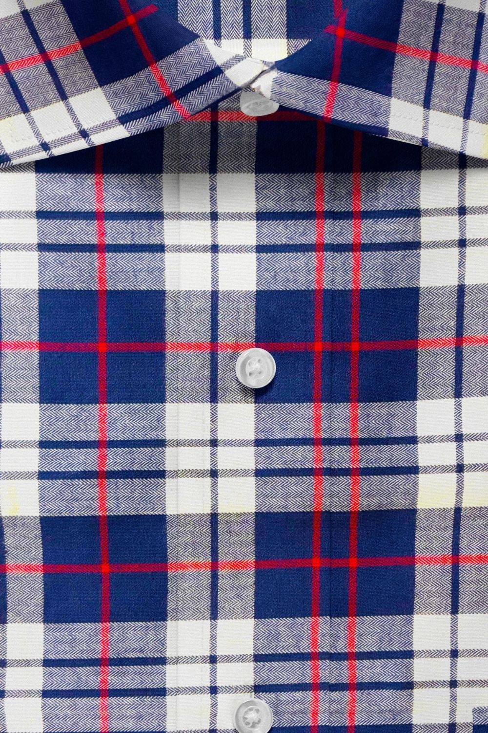 Blue Checked Cotton Shirt