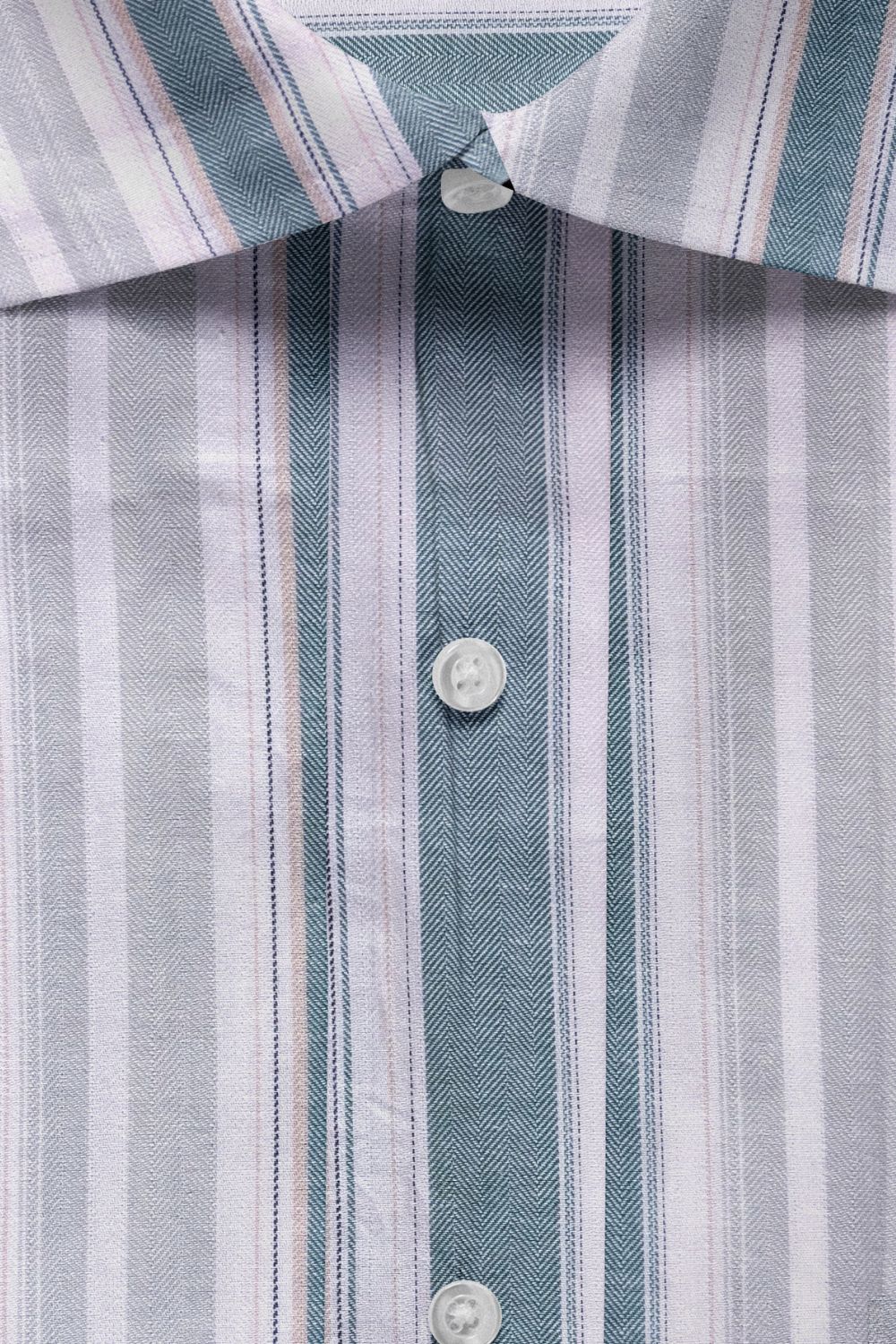 Opal with White Striped Premium Cotton Shirt